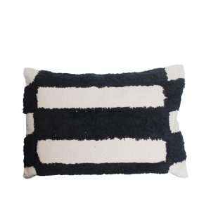 Μαξιλάρι βαμβ.μαύρο/άσπρο 40Χ60cm 00.02.23158