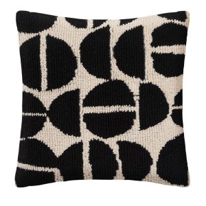 Μαξιλαρι βαμβ.μαυρόασπρο 45Χ45Χ10 07.188538