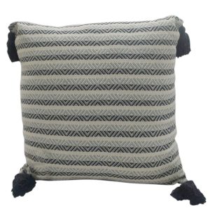 Μαξιλάρι βαμβ.με φούντες 45Χ45 2χρωμο γκρι 00.02.23815