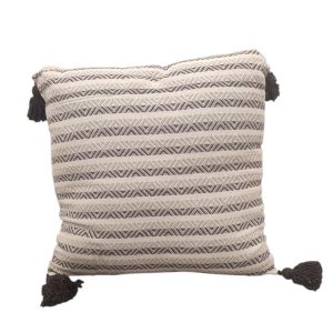 Μαξιλάρι βαμβ.με κρόσι 45Χ45 2χρ.μπεζ 00.02.23814