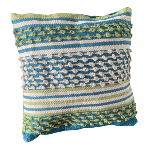 Μαξιλάρι βαμβ.μπλε/γκρι σχ.45Χ45 00.02.23526