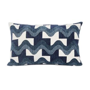 Μαξιλάρι Jacquard μπλε λευκό 38x58cm 07.212431D