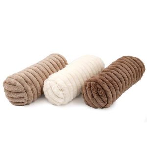 Μαξιλάρι κυλινδρικό γούνινο 3χρώματα 15x40cm 014.TX1573