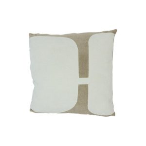 Μαξιλάρι λευκό με σχ.εκρού 45Χ45 013.833031
