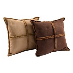 Μαξιλάρι μπεζ/καφέ 45x45cm 014.TX1330