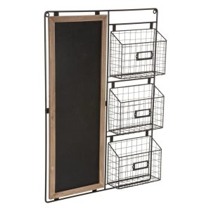 Μαυροπίνακας με μεταλ.καλάθια 50Χ70 07.182095