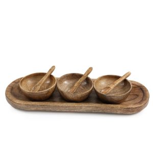 Μπωλ  mango με κουτάλι X3 σε βάση12