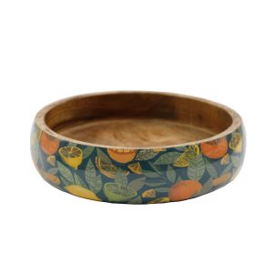 Μπωλ mango enamel λεμόνια&πορτοκάλια Φ30Η7cm 014.KG3861
