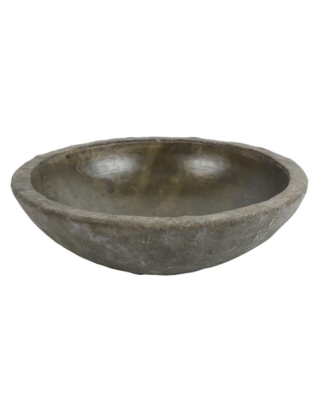 Μπωλ πέτρα καφε γκρι Φ30 Η8cm 013.809812