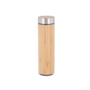 Μπουκάλι θερμός bamboo effect 500ml 15x21