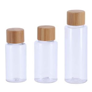 Μπουκάλια πλαστ.Bamboo καπάκι σετ 3τεμ.Φ5 Η15