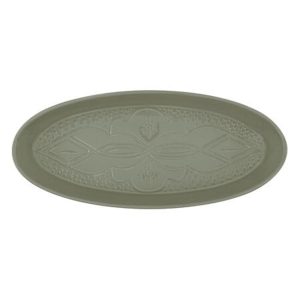 Πιατέλα FAIENCE οβάλ πράσινη 41x18cm 07.203360A