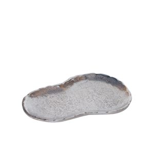 Πιατέλα μεταλ. Ασημί 21x14Η1