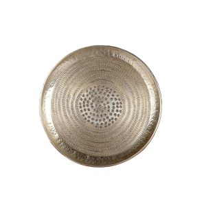 Πιατέλα μεταλλική ασημί Φ30cm 012.912542035