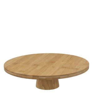 Πιατέλα σερβ.με πόδι bamboo Φ28 07.188462