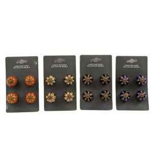 Πόμολα antique σχέδια σετ4τμχ 4X4X2CM 014.HH6127