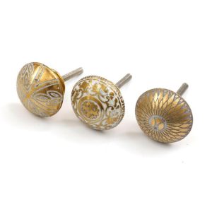 Πόμολα χρυσά 3σχέδια σ/4 014.HH5928