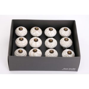 Πόμολο κλασσικό κεραμ.λευκό Φ4CM 014.HH5623