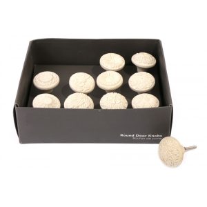 Πόμολο κλασσικό λευκό Φ4CM 014.HH5668