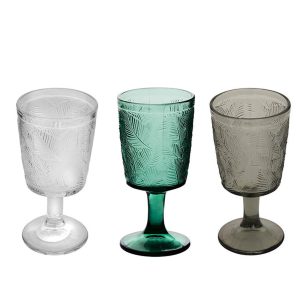 Ποτήρι κρασιού "LEAF" 3χρώματα 8