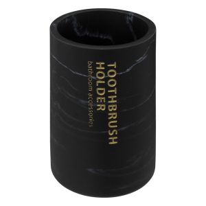 Ποτήρι μπάνιου κεραμ.μαύρο 07.160937B