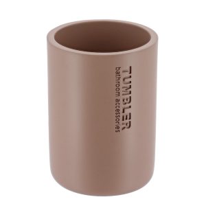 ποτήρι μπανιου polyresin cappuccino 7.5x10.7cm 06.61101166