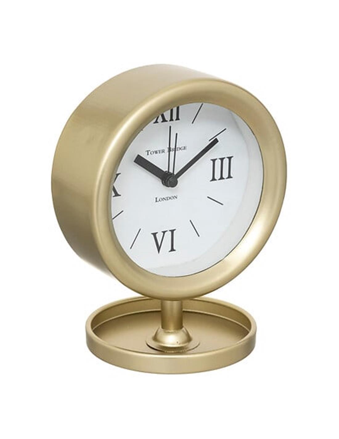 Ρολόι επιτραπέζιο χρυσό 15Χ12 cm 07.187975