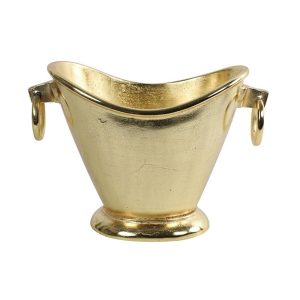 Σαμπανιέρα νικελ χρυσή με κρίκους 20Χ34Χ23 013.795727