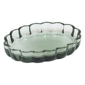 Σαπουνοθήκη γυάλινη πράσινη 13