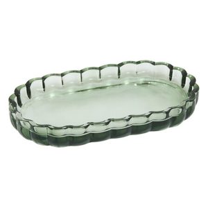 Σαπουνοθήκη γυάλινη πράσινη 19