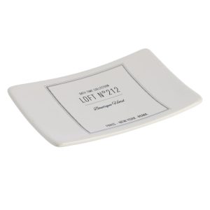 Σαπουνοθήκη κεραμική retro λευκό 06.6477716