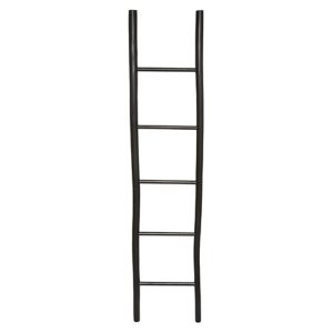 Σκάλα ξύλινη μαύρη 38x6x180cm 07.182346