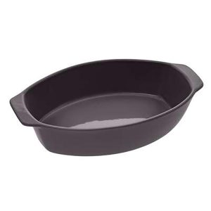 Σκεύος σερβ.πυρίμαχο οβάλ γκρι 39Χ24 07.151444