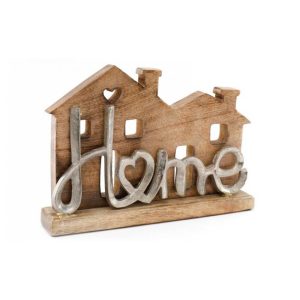 Σπίτι mango/ "HOME"αλουμίνιο 33x22x6cm 014.OR1713