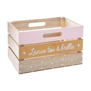 Τελάρο ξύλινο παιδικό ροζ χρ. 29Χ20Χ18 07.158715A