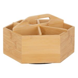 Θήκη τσαγιού bamboo περιστρεφ. 22 x 19