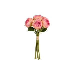 Τριαντάφυλλα μπουκέτο σκ.ρόζ Χ10 30εκ. 013.832211