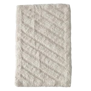 Χαλί μπάνιου βαμβ.εκρού ρίγα 50Χ80 00.02.23845