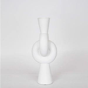 ΒΑΖΟ ΚΕΡΑΜΙΚΟ ΛΕΥΚΟ 15.5x15.5x39.5cm