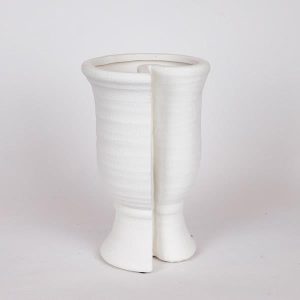 ΒΑΖΟ ΚΕΡΑΜΙΚΟ ΛΕΥΚΟ 19.5x17x29cm