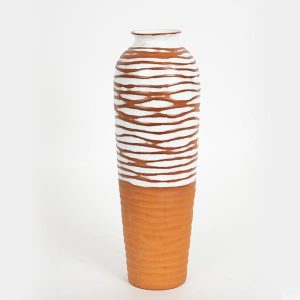 ΒΑΖΟ ΚΕΡΑΜΙΚΟ ΤΕΡΑΚΟΤΑ -  ΛΕΥΚΟ  12.1x12.1x36.1cm