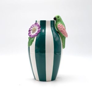 ΒΑΖΟ ΜΕ ΠΑΠΑΓΑΛΟ ΠΗΛΙΝΟ ΠΟΛΥΧΡΩΜΟ 15x13.8x26cm