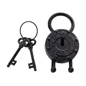 ΔΙΑΚΟΣΜΗΤΙΚΗ ΠΑΡΑΔΟΣΙΑΚΗ ΚΛΕΙΔΑΡΙΑ ΜΕ ΚΛΕΙΔΙΑ ΜΑΝΤΕΜΕΝΙΑ ΑΝΤΙΚΕ ΦΙΝΙΡΙΣΜΑ 10x3.5x19.5cm