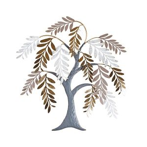 ΔΙΑΚΟΣΜΗΤΙΚΟ ΔΕΝΤΡΟ ΜΕΤΑΛΛΙΚΟ ΧΡΥΣΟ - ΑΣΗΜΙ- ΜΠΡΟΝΖΕ 66x4x70cm