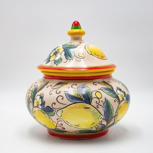 ΔΙΑΚΟΣΜΗΤΙΚΟ ΜΠΩΛ ΚΕΡΑΜΙΚΟ ΜΠΕΖ-ΜΕ ΛΕΜΟΝΙΑ 20.5x20.5x22cm