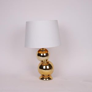 ΕΠΙΤΡΑΠΕΖΙΟ ΦΩΤΙΣΤΙΚΟ ΚΕΡΑΜΙΚΟ ΧΡΥΣΟ - ΛΕΥΚΟ 30x48cm