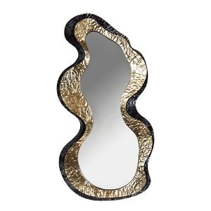 ΚΑΘΡΕΦΤΗΣ ΑΚΑΝΟΝΙΣΤΟΣ ΜΕΤΑΛΛΙΚΟΣ ΧΡΥΣΟ - ΜΑΥΡΟ 45x2x87.5cm