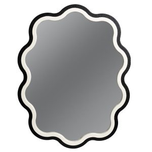 ΚΑΘΡΕΦΤΗΣ ΞΥΛΙΝΟΣ ΜΑΥΡΟΣ - ΛΕΥΚΟΣ 78x2.5x100cm