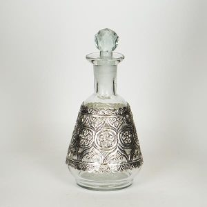 ΚΑΡΑΦΑ ΓΥΑΛΙΝΗ - ΜΕΤΑΛΛΙΚΗ ΑΣΗΜΙ 13x24cm