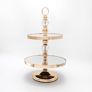 ΟΡΝΤΕΡΒΙΕΡΑ 2 ΕΠΙΠΕΔΩΝ ΜΕΤΑΛΛΙΚΗ ΧΡΥΣΗ 30x50cm